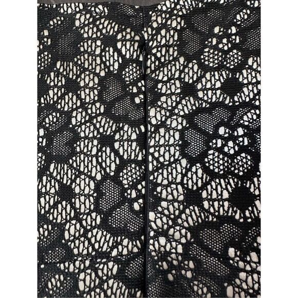 Enfocus Studio Women's‎ Sweetheart Sheer Mesh Yoke Lace Dress Black Size 8 - Picture 4 of 6
